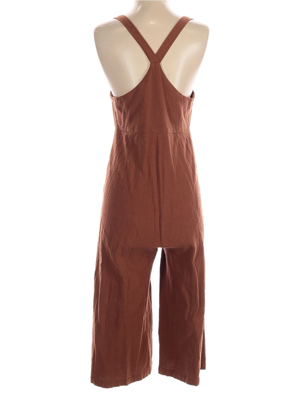 By Together Rust Tie-Front Wide-Leg Jumpsuit - Picture 2 of 2